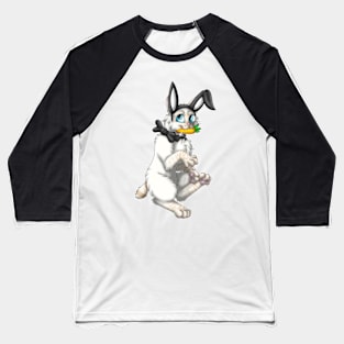 Bobtail BunnyCat: Cream Lynx Point (Black) Baseball T-Shirt